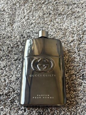 Gucci Guilty Pour Homme Parfum 6.7 oz 200mL Authentic 90% Full